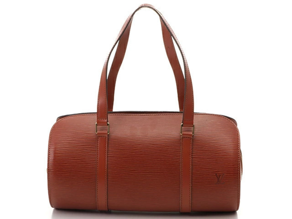 LOUIS VUITTON Soufflot Handbag Epi Leather Kenyan Brown